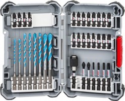 Bosch 2608577147 35pc MultiConstruction Drill Bit & Impact Screwdriver Bit Set With Case £32.99